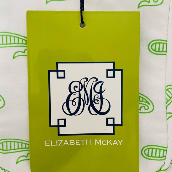 NWT Elizabeth McKay Lola Dress Whales / Green and White / Size 6 - Picture 4 of 11